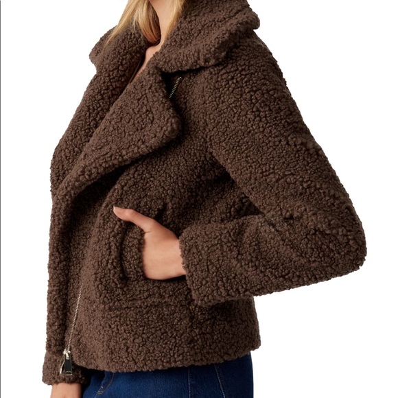 Brand New Borg Brown Jacket - Picture 4 of 6